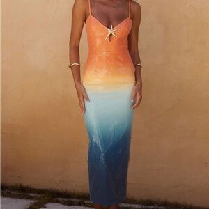 Runaway the label Benito ombré dress